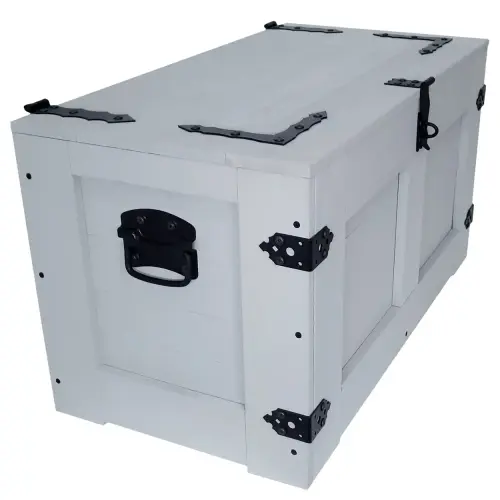 drewniana skrzynia w kolorze szarym kufer drewniany z wiekiem (1).webp