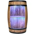 Drewniana beczka bareki z oświetleniem LED RGB wysokość 80cm (1).webp