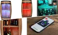 Drewniana beczka bareki z oświetleniem LED RGB wysokość 80cm (5).webp