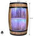 Drewniana beczka bareki z oświetleniem LED RGB wysokość 80cm (9).webp