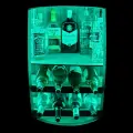 Drewniana beczka barek z pólkami na wino i z oświetleniem LED RGB - 80cm (8).webp