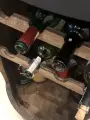 Drewniana beczka barek z 4 leżakami na wino - 80cm (5).webp