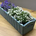 Doniczka drewniana frezowana 65cm - niebieski (4).webp