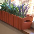 Doniczka drewniana frezowana 65cm - pomarańczowy skrzynka na kwiaty (11).webp