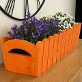 Doniczka drewniana frezowana 65cm - pomarańczowy skrzynka na kwiaty (12).webp