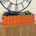 Doniczka drewniana frezowana 65cm - pomarańczowy skrzynka na kwiaty (14).webp
