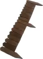 Palisada - ogrodzenie drewniane brazowy 120x20cm. Drewno bukowe (7).webp