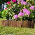 Palisada - ogrodzenie drewniane brazowy 120x20cm. Drewno bukowe (8).webp