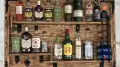 Półka na ścianę 3D bar domowy na alkohol i akcesoria 72x112x15 cm. Drewniany bar rustykalny (4).webp