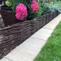 Palisada ogrodowa zestaw 5 szt. Płotek wiklinowy do ogrodu 120x20cm (2).webp