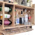 Bar domowy wisząca półka na butelki z alkoholem (4).webp