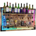 rustykalna półka na ścianę bar na alkohol z oświetleniem LED RGB (1).webp