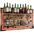 rustykalna półka na ścianę bar na alkohol z oświetleniem LED RGB (5).webp