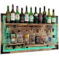 rustykalna półka na ścianę bar na alkohol z oświetleniem LED RGB (6).webp