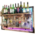 rustykalna półka na ścianę bar na alkohol z oświetleniem LED RGB (8).webp