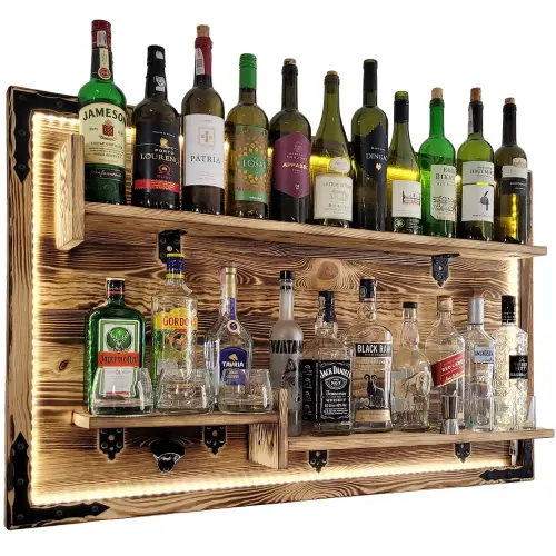 Bar domowy wisząca półka na alkohol z oświetleniem LED (3).webp
