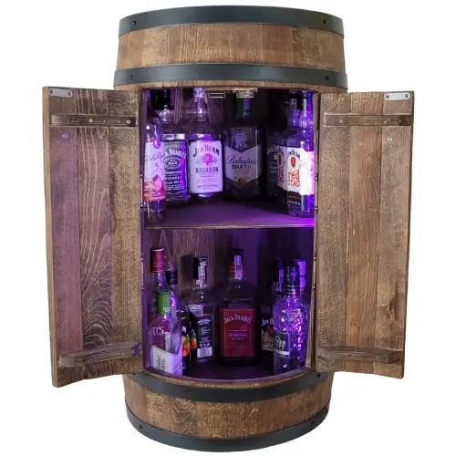 Barek z drewnianej beczki w kolorze wenge z oświetleniem LED RGB (1).webp
