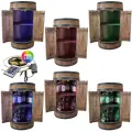 Barek z drewnianej beczki w kolorze wenge z oświetleniem LED RGB (7).webp
