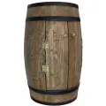 Drewniana beczka z drzwiami bar domowy na butelki z winem (6).webp