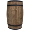 Drewniana beczka z drzwiami bar domowy na butelki z winem (14).webp