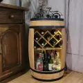 Stylowy barek na alkohol z LED, stojak na 7 butelek.webp