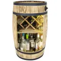 Drewniana beczka na alkohol z LED.webp