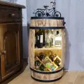 Minibar w stylu rustykalnym z LED.webp