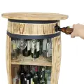 Stylowa beczka barowa z dużym blatem.webp