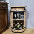 Rustykalny stojak na alkohol z blatem.webp