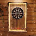 Drewniana tablica do darta z LED.webp