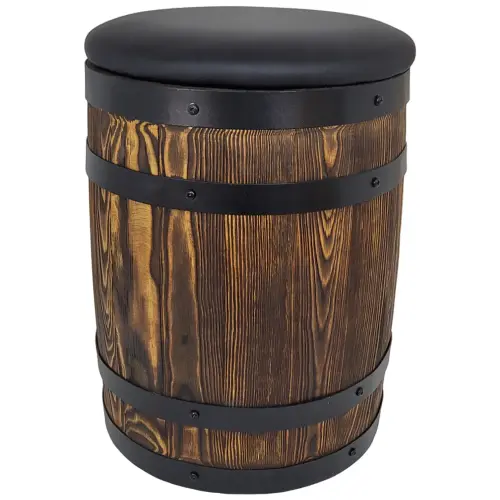 pufa beczka szczotkowane drewno wenge.webp