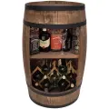 Drewniana beczka jako mini bar.webp