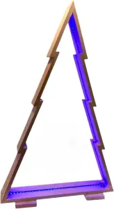 Drewniana choinka z oświetleniem LED RGB